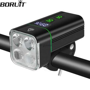 Autres accessoires d'éclairage BORUiT Puissant phare LED Batterie intégrée Type-C Lampe étanche YQ240205