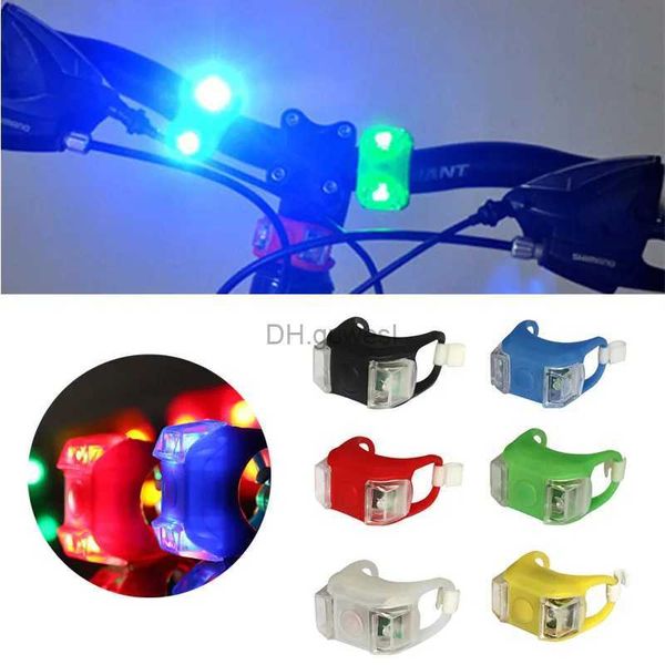 Autres accessoires d'éclairage Frog Taillight LED Silicone Light Lampe de sécurité de nuit étanche Luz Bicicleta YQ240205