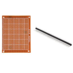 Autres accessoires d'éclairage Pcs 1 X 40 Pin 2.54mm Pitch Single Row Angle Right PCB Headers With 5 90 70 Mm Boards BreadboardOther