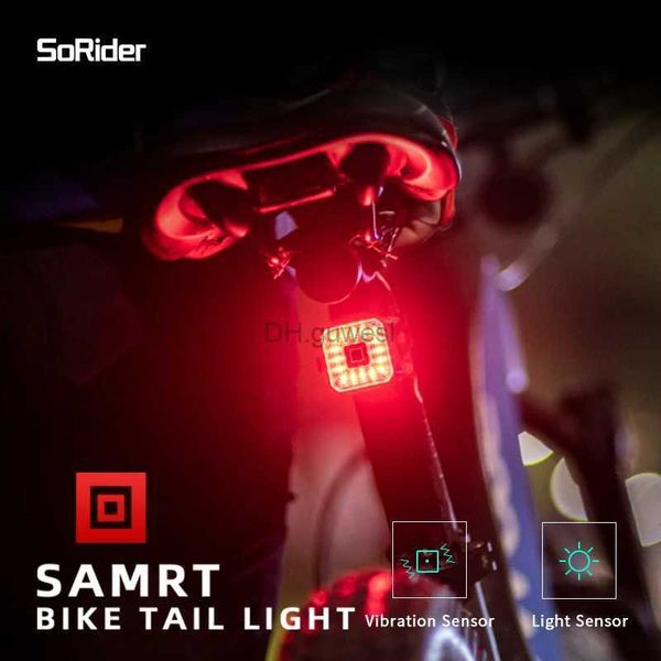 Otros accesorios de iluminación Super II CubeLite Luz trasera de bicicleta Sensor inteligente Luces de freno USB Bicicleta de carretera MTB CubeLite2 Luz trasera trasera YQ240205