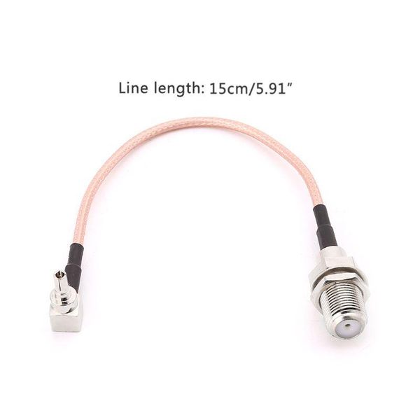 Autres accessoires d'éclairage Type Jack femelle vers CRC9 Câble de queue de cochon RG316 à angle droit mâle 15cm pour modem HUAWEI UHF BNC / SMA CRC9-TS9Other