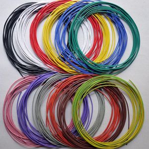 Andere verlichtingsaccessoires Voertuigen Reparatiekabel Tuikerkabel Koper gestrand draadsnoer OD 2,4 mm 300V Wikkel 26AWG PVC Elektronische draader