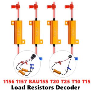 Autre système d'éclairage 8 Ohm Canbus LED Résistances de charge 1156 1157 BAU15S T20 T25 T10 T15 Annuleur d'erreur Clignotants Hyper Flash Decode