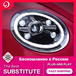 Otro sistema de iluminación Faros delanteros de estilo de coche para Beetle 2013-2022 Faros delanteros LED DRL Lámpara de cabeza Proyector Accesorios automotricesOtros