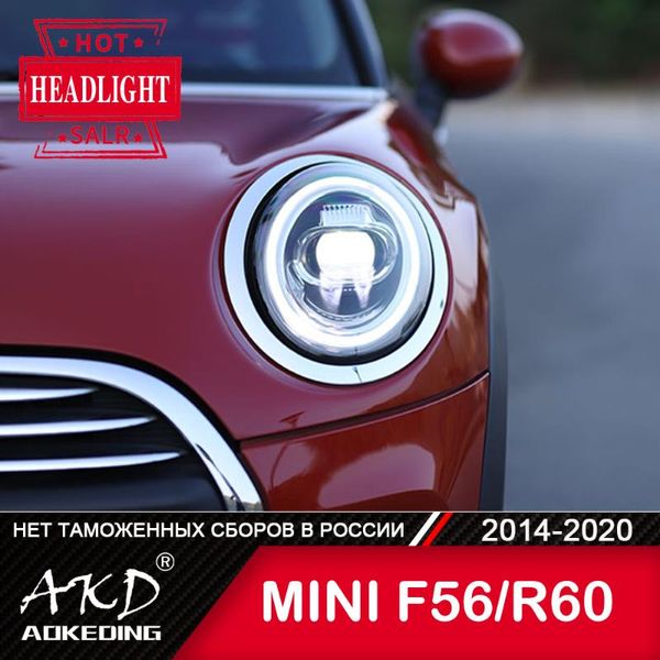 Otro sistema de iluminación para MINI F56 F55 F57, faro delantero 2014-2022, accesorio para coche, luces antiniebla, luz diurna DRL H7, bombilla LED Bi Xenon R60 Headl