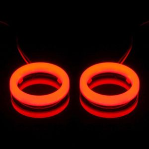 Autre système d'éclairage Pcs Car Angel Eyes LED Phare Antibrouillard DRL Daytime Running Light Auto Halo Ring 12V 60MM-120MM Haute Qualité RedOthe