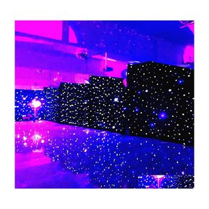 Autres lumières éclairage X6M Led fête de mariage rideau étoile tissu noir scène toile de fond lumière décoration livraison directe Dhhsy