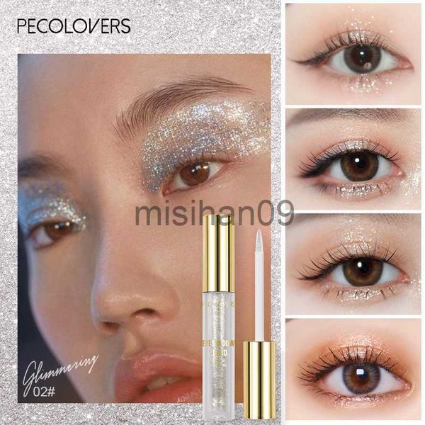 Autre Maquillage 1pc Fard À Paupières Liquide Super Shine Pink Pearlescent Glitter Eyeliner Longue Durée Étanche Ombre À Paupières Glitter Party Maquillage Des Yeux J230718