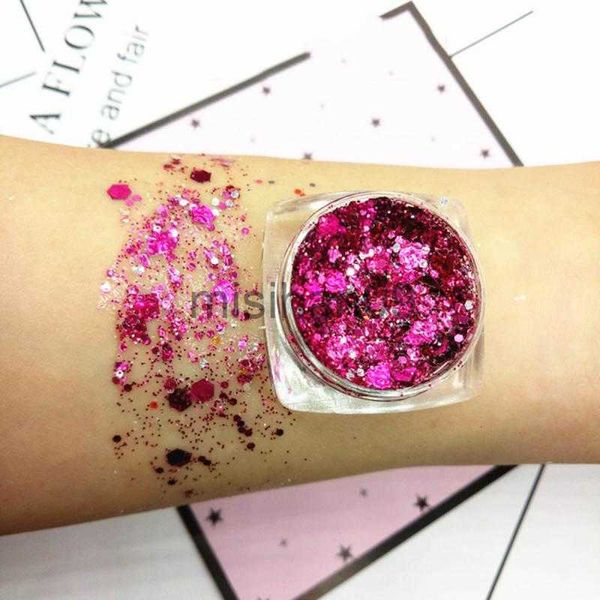 Autre Maquillage 1 PC Professionnel Sirène Paillettes Gel Ombre À Paupières Holographique Glitter Shimmer Diamant Maquillage Des Yeux Palette Festival Party Cosmétiques J230718