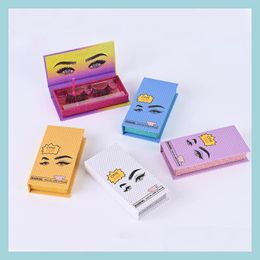 Otro maquillaje 25Mm Mink Lash Boxes Caja de embalaje de pestañas vacía con bandeja Rec Case Paquete de pestañas para maquillaje Drop Delivery Health Dh5Uv