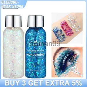 Autre Maquillage 6 Couleurs Glitter Ombre À Paupières Sequin Gel Lotion Pour Le Corps Étape Sirène Échelle Visage Discothèque Maquillage Glitter Shimmer Yeux Maquillage J230718