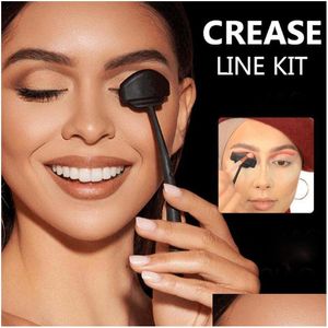 Andere make -up 6 In 1 oogschaduwafdichting Kokerlijnkit draagbare oogschaduw fixer eyeliner stencil oogschaduw gids sha tool set drop del dh1lc