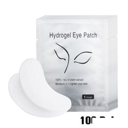 Otro maquillaje Geles para ojos 100 pares / paquete Cuidado hidratante Pad Paperes debajo de las almohadillas Lash para la entrega de la gota Salud Belleza Dhnpm