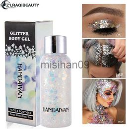 Autre Maquillage Yeux Paillettes Ongles Cheveux Corps Visage Autocollants Gel Art Lâche Paillettes Crème Diamant Bijoux Strass Maquillage Fards À Paupières Fête Festival J230718