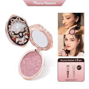 Autre maquillage Flower Knows Strawberry Rococo Series Embossed Blush 5g Poudre 230303