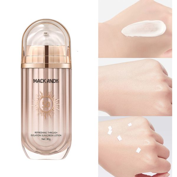 Autre maquillage Mack Andy SPF50 Crème solaire pour le corps Crème BB blanchissante Crème solaire UV Protection de la peau Anti-âge Contrôle de l'huile Hydratant 230809