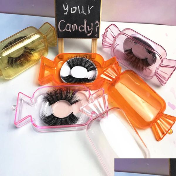 Autre Maquillage Nouvelles Boîtes De Bonbons Cils De Vison Mignons Faux Cils Emballage Boîte Vide Emballage Pour Maquillage Drop Delivery Santé Beau Dhmvk