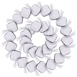 Autres articles de massage 50/100pcs électrodes de remplacement auto-adhésives en tissu non tissé pour la machine de thérapie par stimulateur musculaire numérique EMS Tens 221116