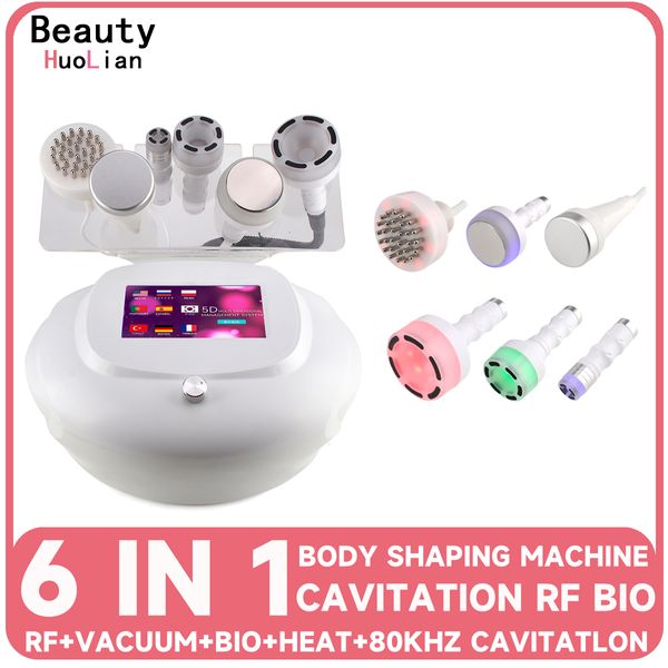 Autres articles de massage 6 en 1 80K Cavitation RF Ultrasonic Vacuum Amincissant la machine Perte de poids Body Sculpting Skin Tightening Beauty Device 230608