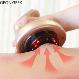 Andere massageartikelen Elektrische cuppingmassage Guasha Schrapen EMS Body Massager Vacuümblikjes Zuignap IR-verwarming Anti-cellulitis Vet Afslanken 230831