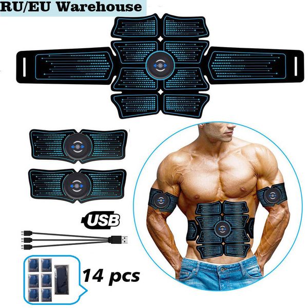 Autres articles de massage EMS Stimulateur musculaire abdominal Entraîneur USB Connect Abs Équipement de fitness Équipement d'entraînement Muscles Électrostimulateur Toner Masseur 230831