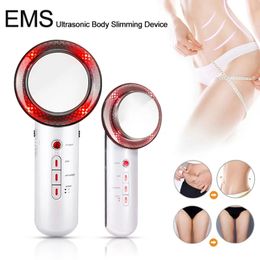 Other Massage Items EMS Ultrasonic Body Slimming Massager Fat Machine Galvanic Infrared Therapy Tool Ultrasound Weight Loss Cavitation Device 230831