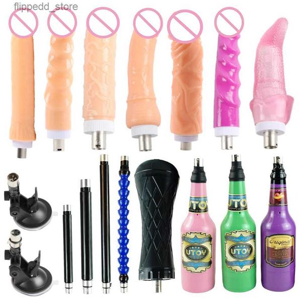 Otros artículos de masaje FREDORCH 3XLR Accesorios para máquinas sexuales Mujeres y hombres Máquinas de amor Juguetes sexuales Producto para adultos 3Prong Consoladores grandes Taza de masturbación Q231104