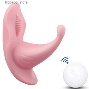 Otros artículos de masaje Punto G Clítoris Vibrador Correa de mariposa portátil en consolador Productos sexuales Juguetes para adultos para mujeres Masturbación Vibrante Inalámbrico Q231104