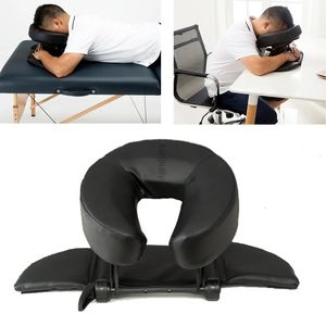 Autres articles de massage Kit de maison Deluxe réglable appui-tête visage oreiller beauté berceau repose-pieds pour bureau table 231110