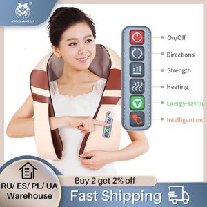 Autres articles de massage JinKaiRui Drop Neck Massager Électrique Shiatsu Tout le corps Infrarouge Voiture Maison Cadeau Soins de santé Rapide Aucune information 230818