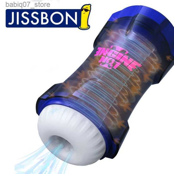 Otros artículos de masaje Jissbon Male Masturbator automático máquina de succión oral vaginal pene vibración sexo juguete taza Q240329