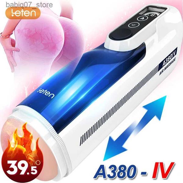 Autres articles de massage Leten A380 IV Pistons automatiques à distance Tasse de masturbation masculine Chauffage Vagin gémissant Sex Machine Sex Toys Q240329