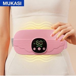 Andere massage -items Menstruele verwarmingskussen Smart Warm Belt Taille Vibration Massage Device Abdominal Massager voor krampen Perrelief 230815