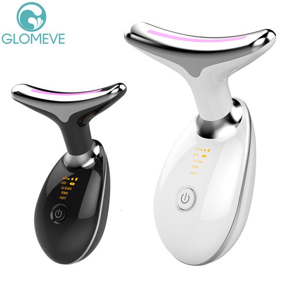 Autres articles de massage Neck Face Device Beauty Device EMS Microcourrent levage VIBLATION MASSAGE MASSAGE LED PON THÉRAPIE ANTI RULLICES DES TRAVAILLE