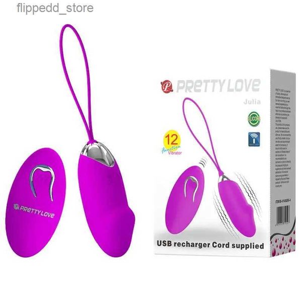 Autres articles de massage Pretty Love Vibromasseur rechargeable à 12 vitesses Télécommande sans fil Jouets sexuels pour adultes Produits sexuels Stimulateurs clitoridiens du point G Q231104