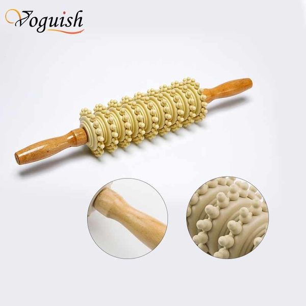 Autres articles de massage Roller r Dos Acupuncture Corps en bois Bâton Soins de santé Relaxation musculaire pour bras Pied Anti-cellulite Perte de poids 221116