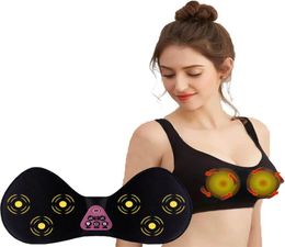 Autres articles de massage USB Masqueur de seins rechargeable vibrant Compress confortable et sans couture de soutien-gorge lavable 228037638