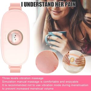 Autres articles de massage Coussin chauffant menstruel pour femme Ceinture pour le soulagement de la douleur menstruelle Ceinture chauffante USB Vibration Massage Therapy Care Valentine'sDay X9L2 230701
