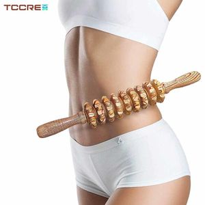 Autres articles de massage Thérapie en bois Masse-rouleau de déclencheur de rouleau Stick pour le fascia outil de soulagement du corps de l'abdomen musculaire de la cellulite 221027