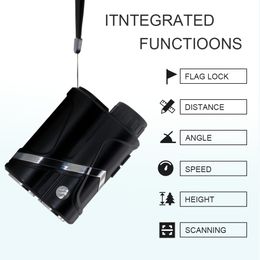 Andere meet-analyse-instrumenten Telemetro Golf Laser Rangefinder Flag-Lock Afstand Hoogte Hoeksnelheid Range Finder voor Jacht USB Opladen