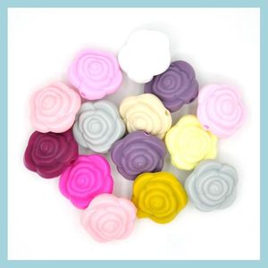 Andere Mini Flower Sile kinderziektes Kralen Food Grade BPA Sensory Loose Diy Sieraden maken Accessoires Drop levering Dhgarden Dhkbi