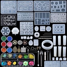 Otra joyería de estilo mixto Moldes de fundición de epoxi Conjunto de herramientas Sile Resina de arcilla ultravioleta para hacer equipo de entrega de gota de bricolaje Dhiow