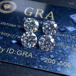 Andere Mosangna Round GH -kleur VVS1 Uitstekende gesneden 5,0 karaat 11 mm Moissanite Diamond voor trouwring Wynn22