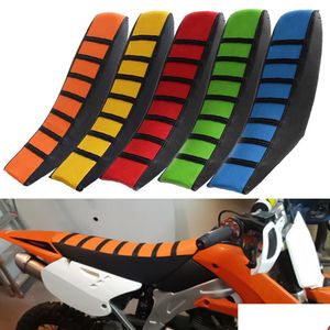 Otros accesorios de motocicleta Motocicleta Er Alta calidad 5 Color Goma Vinilo Pinza Asiento suave para Kawasaki Yamaha Drop Delivery 202 Dhizx