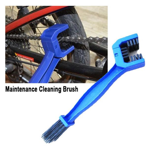 Autres pièces de moto bleu moto vélo chaîne nettoyant nettoyage entretien brosse Cycle dissolvant de frein haute qualité Whole285h