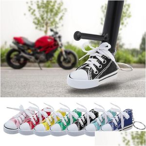 Otras piezas de motocicleta Soporte lateral Divertido Lindo Mini zapato Bicicleta Soporte de pie Motor Bike Kickstand 7.5 cm Accesorios de juguete Entrega de gota Dhmyx