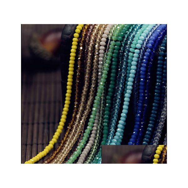 Autre Mti Couleur 2Mm 196Pcs Verre Perles De Cristal Tchèque / Perle De Roue / Perle De Transit / Bracelet Collier Fabrication De Bijoux Drop Delivery 202 Dhoyq