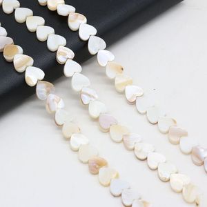 Autre forme naturelle en eau douce en forme de cœur blanc de perles de perle de perle pour collier bijourie fabriquant une taille cadeau 6 mm 8 mm 10 mm 12 mm 15 mm wynn22