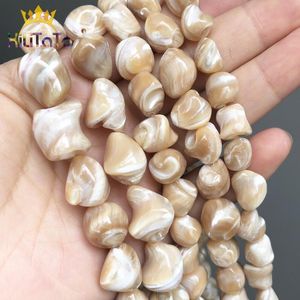 Autres perles irrégulières en coquille de trochus naturelle pour la fabrication de bijoux pour femmes, bracelet à bricoler soi-même, clous d'oreilles, accessoires de collier, brins de 15 '', 7-16mm