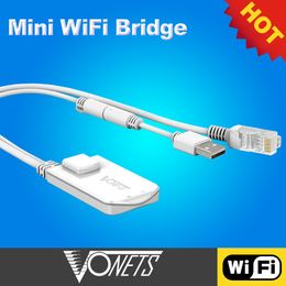 Andere netwerkcommunicatie VONETS Wifi-repeater Draagbare wifi-brug Signaalversterkerverlenger Ethernet naar wifi voor monitor Netwerkprinter VAP11N-300 230725